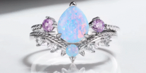 Handcrafted Harmony: How Opal Fire Meets Amethyst Depth in the April Ring Set